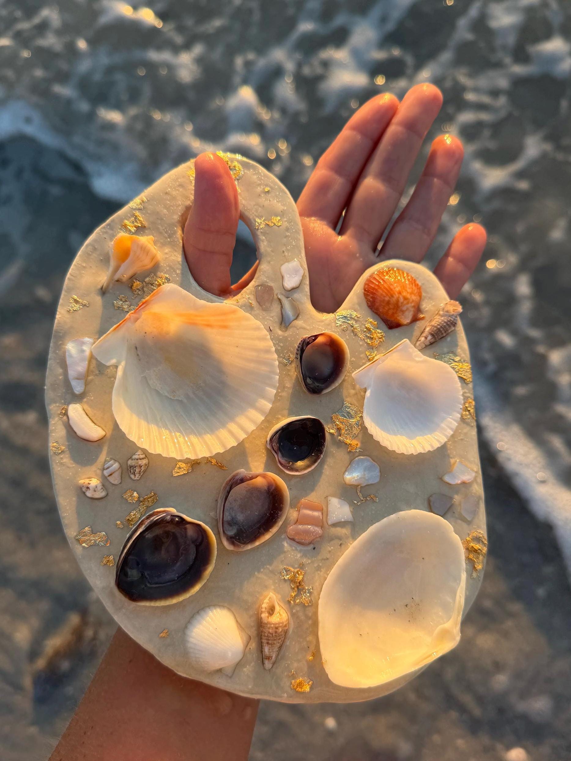 Seashell Palette Decor, Custom - Made to order