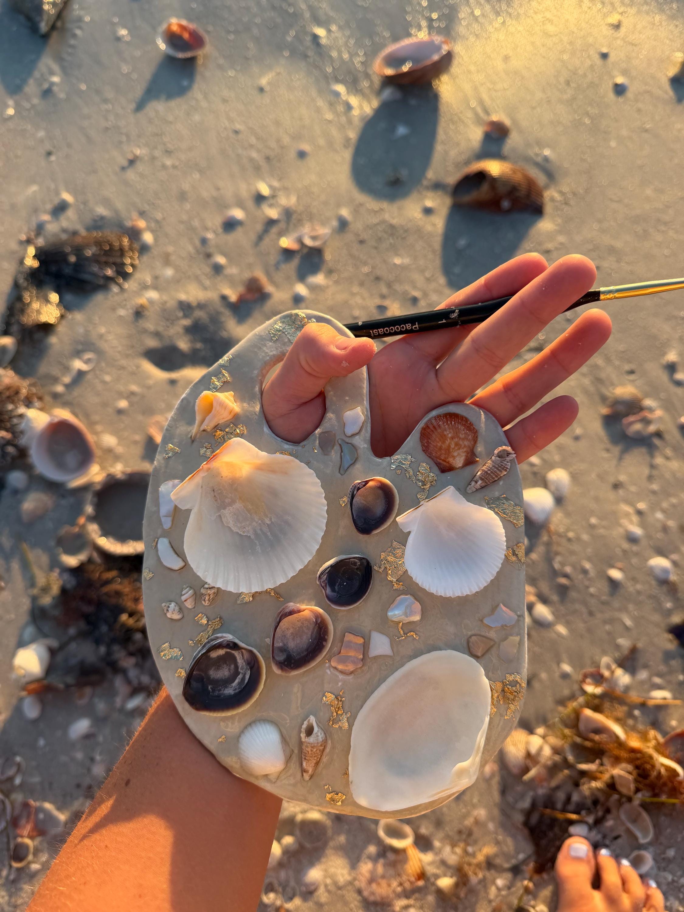 Seashell Palette Decor, Custom - Made to order