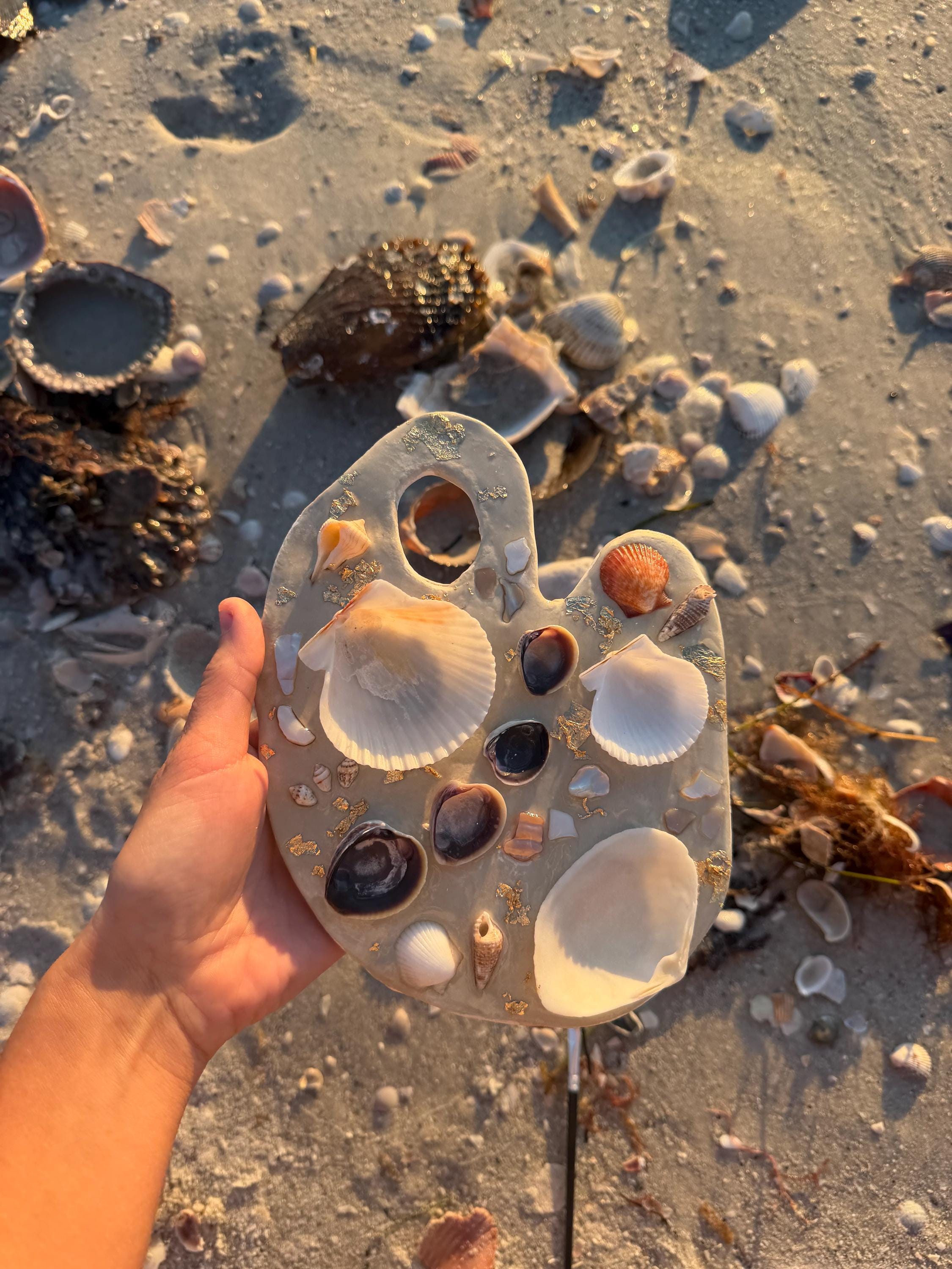 Seashell Palette Decor, Custom - Made to order