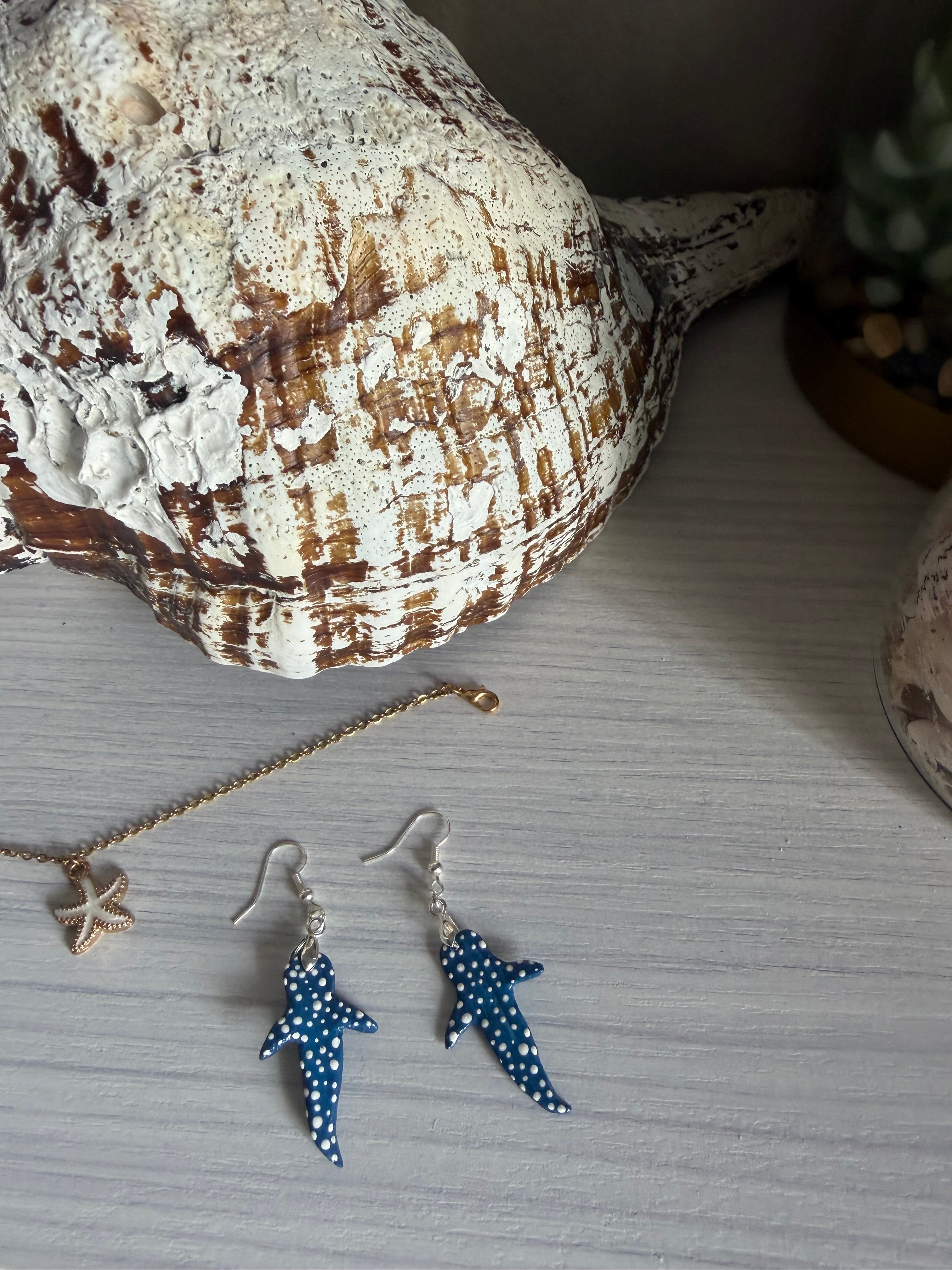 Sterling Silver Whale Shark Earrings