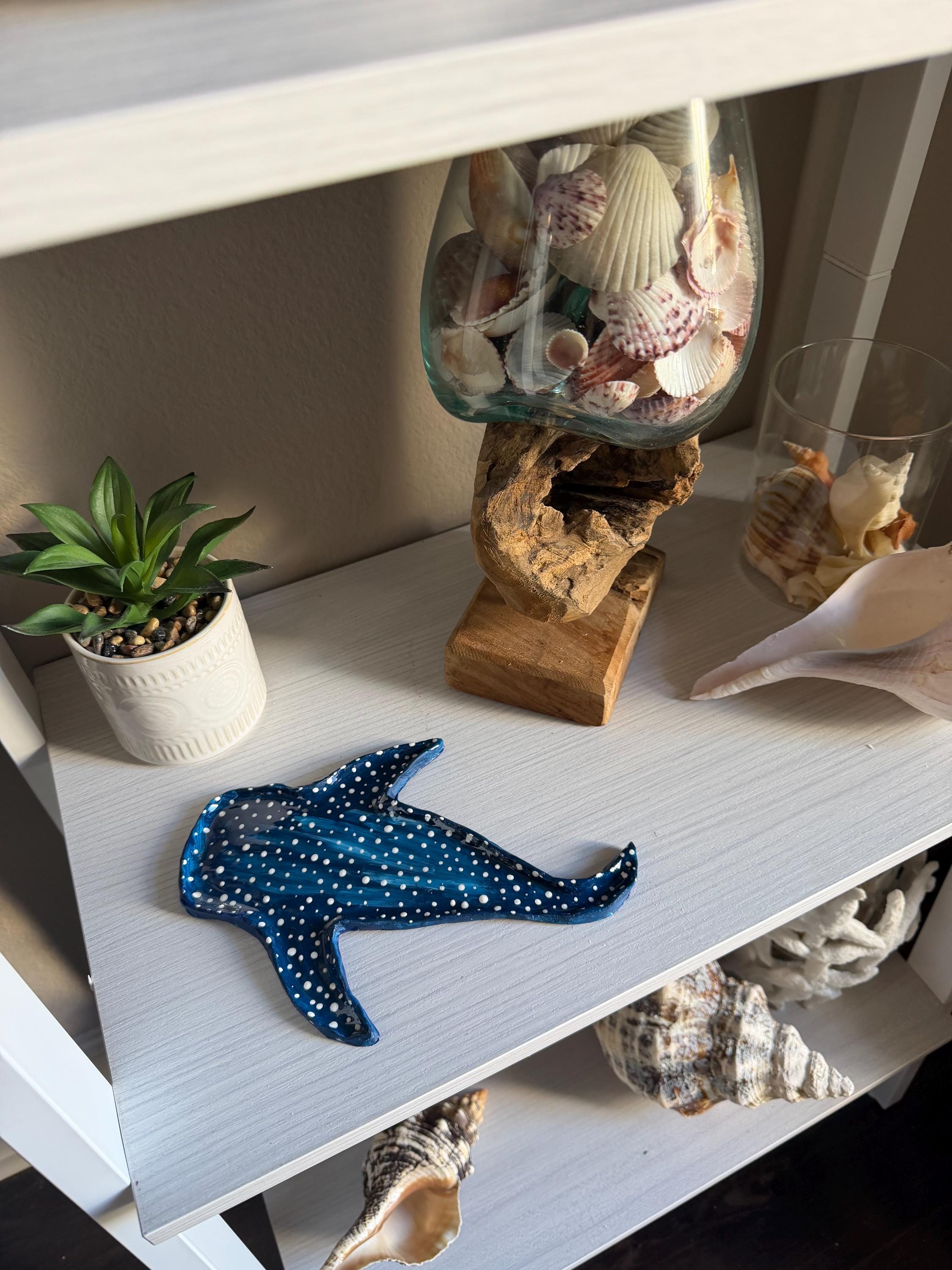 Jewelry Dish- Semi-Large Whale Shark