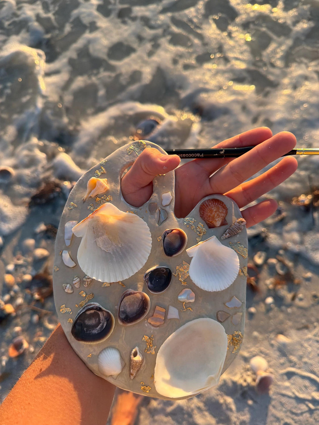 Seashell Palette Decor, Custom - Made to order