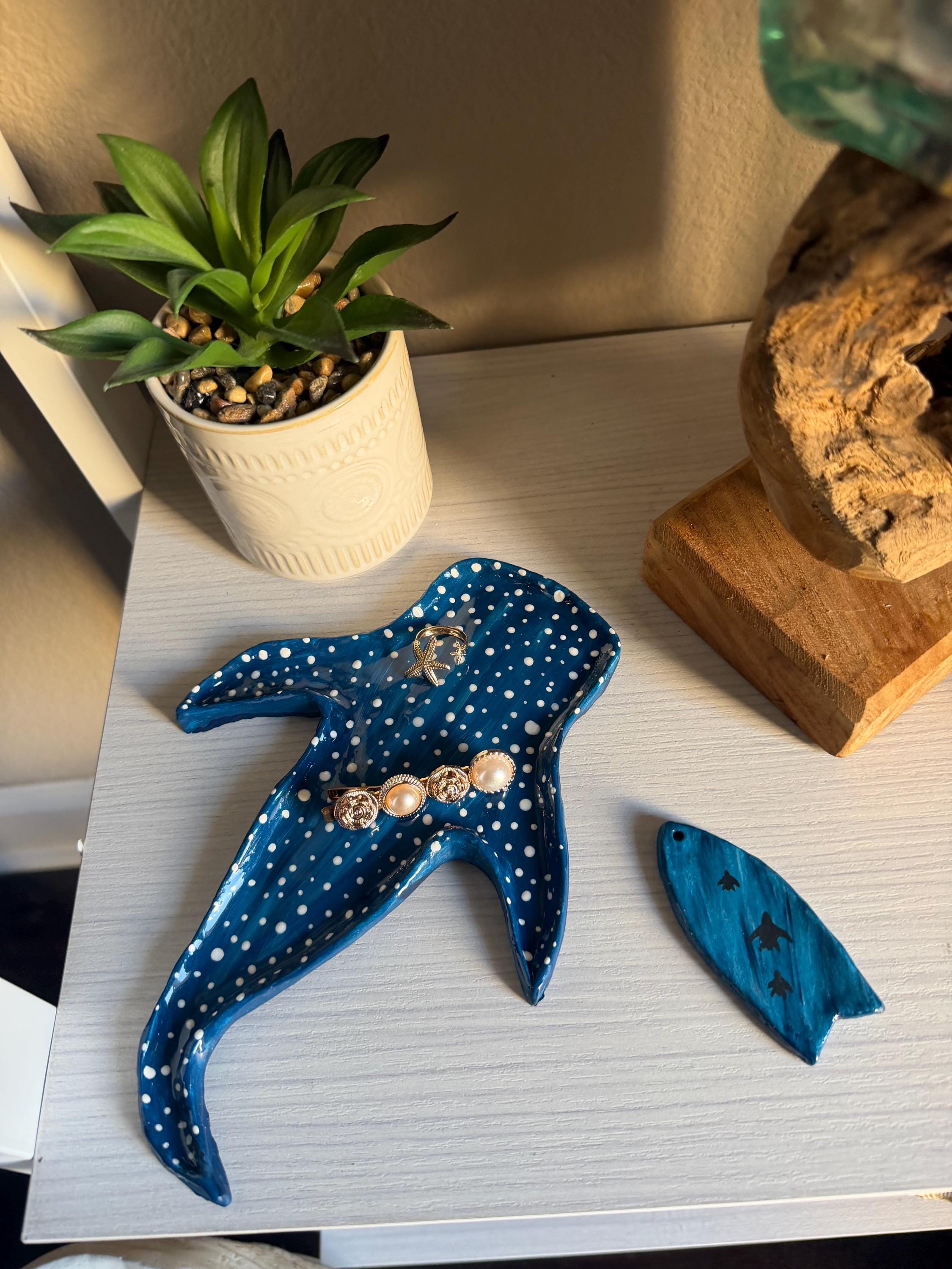 Jewelry Dish- Semi-Large Whale Shark
