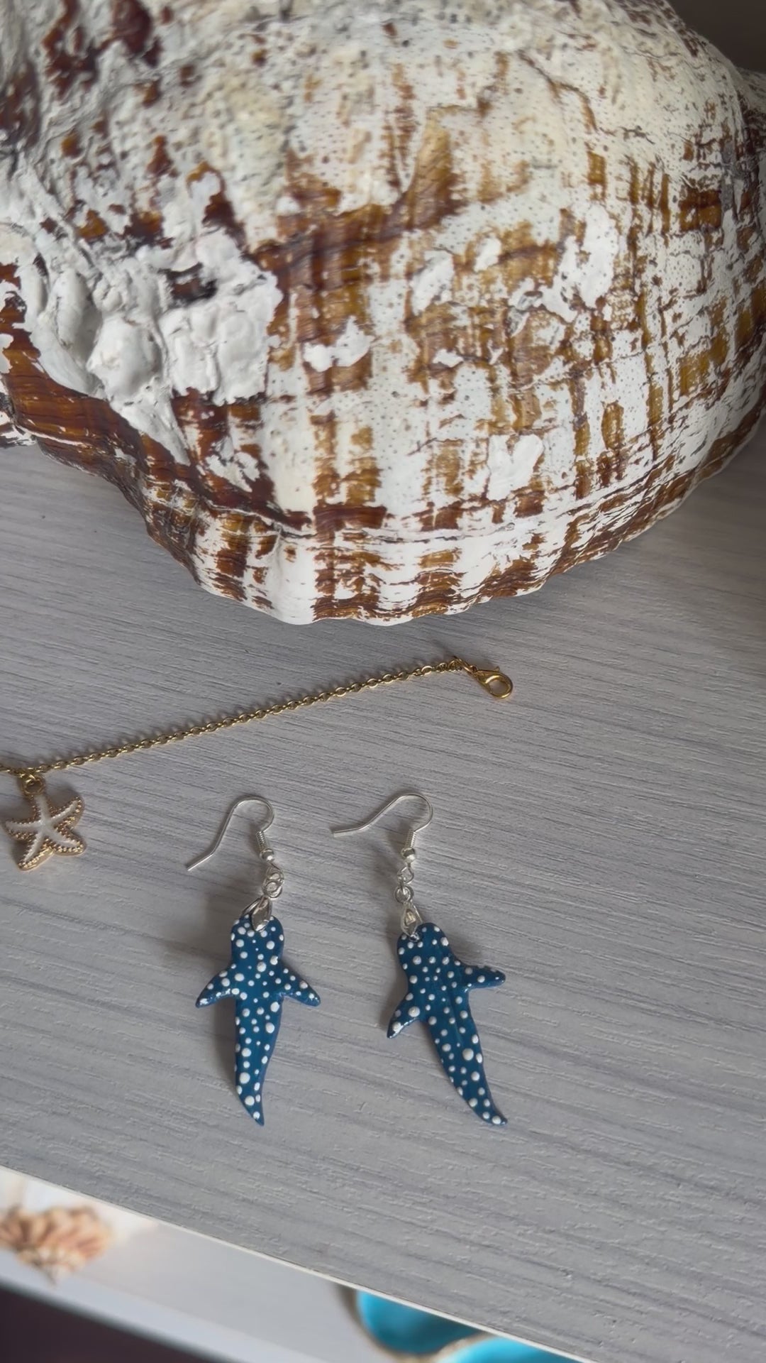 Sterling Silver Whale Shark Earrings